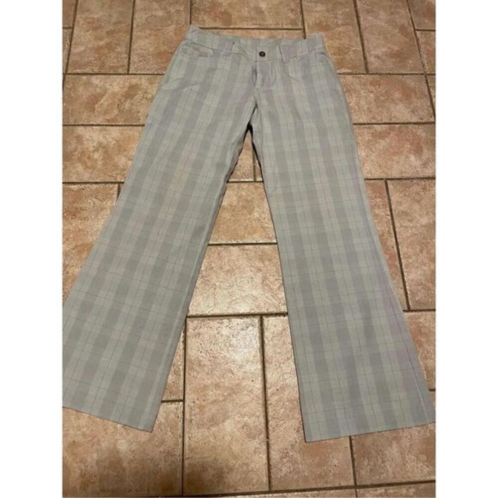 Patagonia Gray Plaid Wide Leg Pants